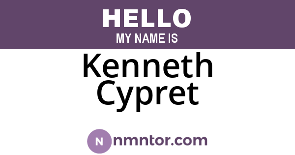 Kenneth Cypret