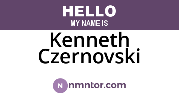 Kenneth Czernovski