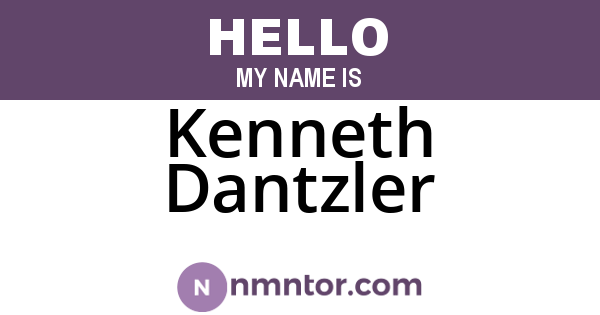 Kenneth Dantzler