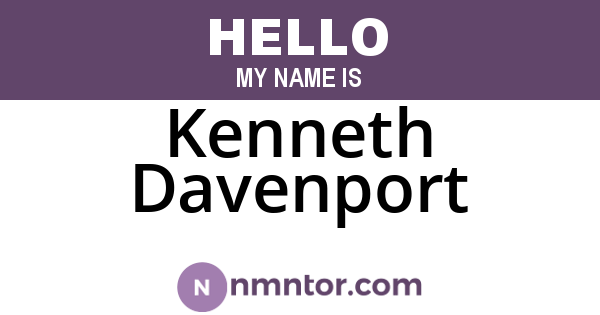 Kenneth Davenport