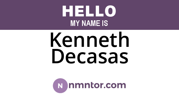 Kenneth Decasas