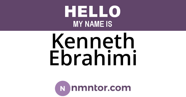 Kenneth Ebrahimi