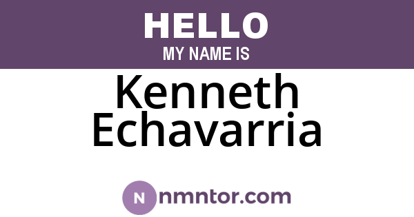 Kenneth Echavarria
