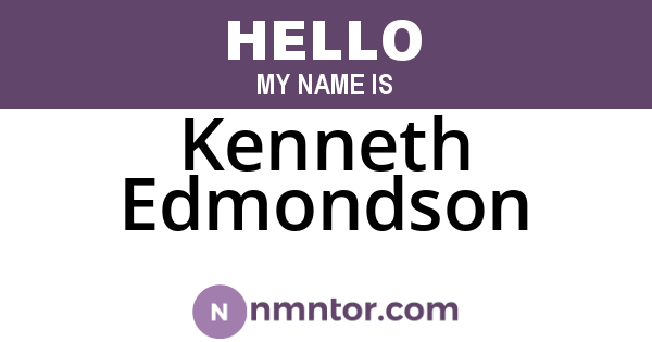 Kenneth Edmondson