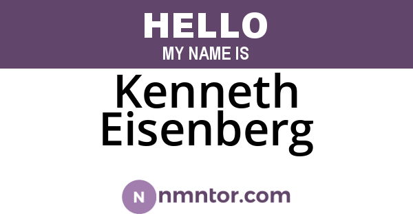 Kenneth Eisenberg