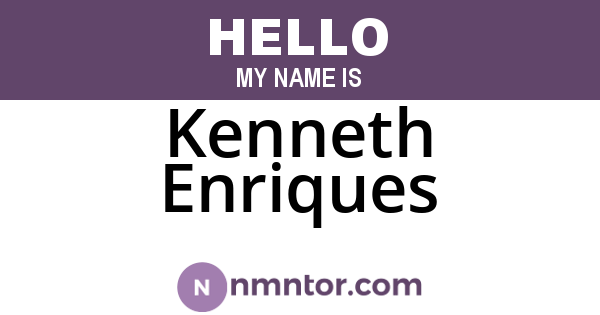 Kenneth Enriques