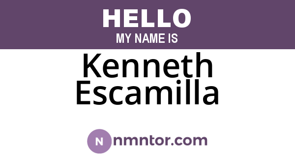 Kenneth Escamilla