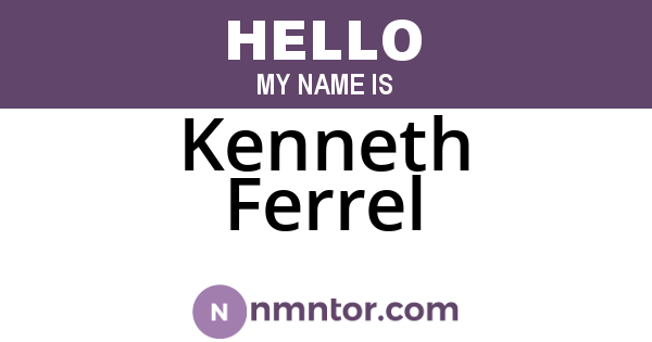 Kenneth Ferrel