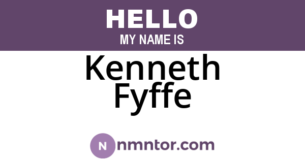 Kenneth Fyffe