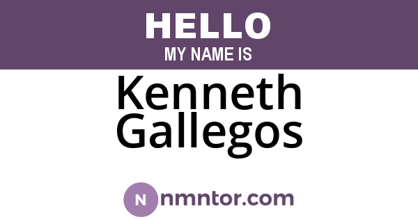 Kenneth Gallegos
