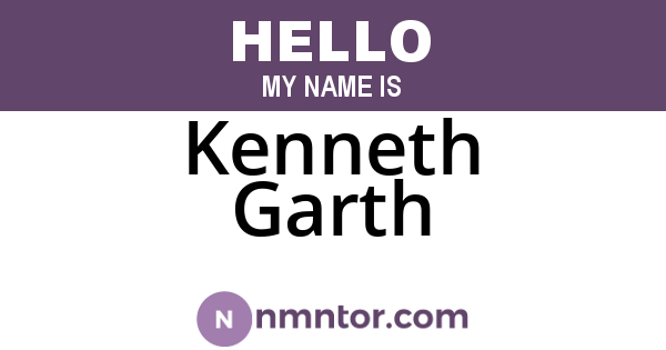Kenneth Garth