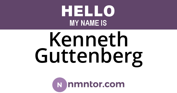 Kenneth Guttenberg