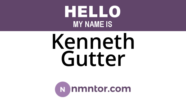 Kenneth Gutter