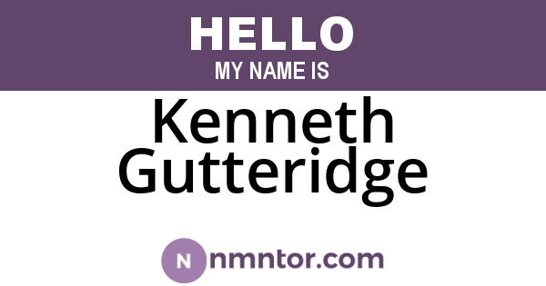 Kenneth Gutteridge