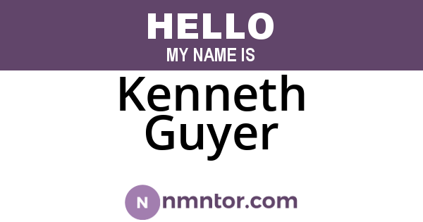 Kenneth Guyer