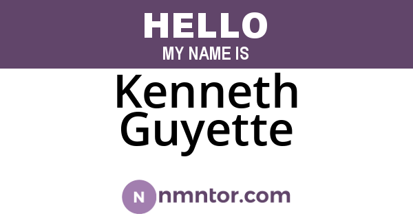 Kenneth Guyette