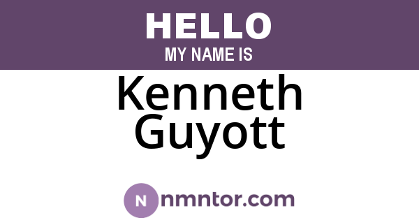Kenneth Guyott