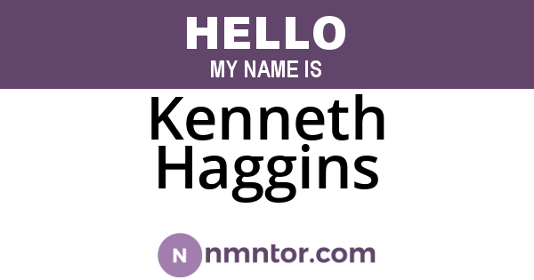 Kenneth Haggins