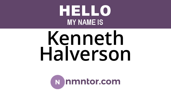 Kenneth Halverson