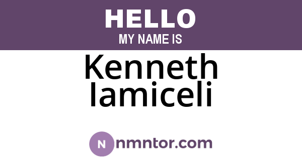 Kenneth Iamiceli