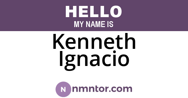 Kenneth Ignacio