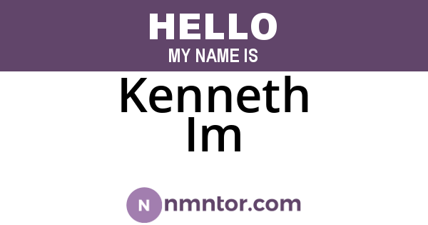 Kenneth Im