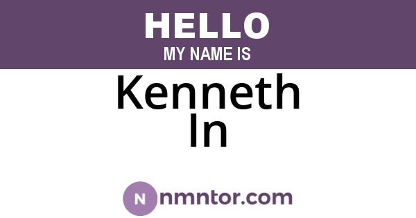 Kenneth In