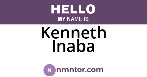 Kenneth Inaba