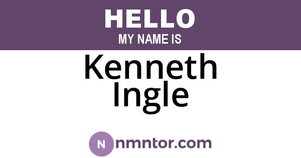 Kenneth Ingle