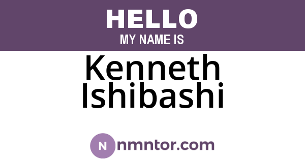 Kenneth Ishibashi