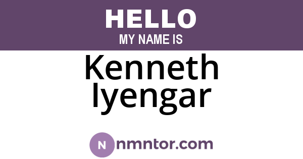Kenneth Iyengar