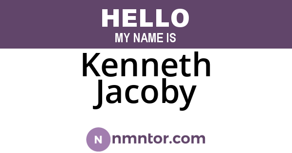 Kenneth Jacoby