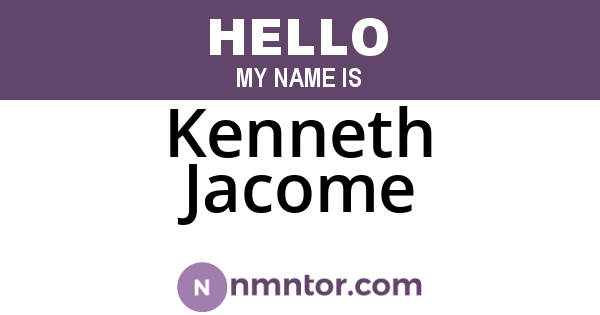 Kenneth Jacome