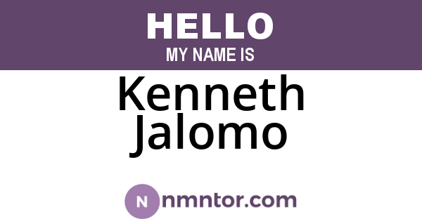Kenneth Jalomo