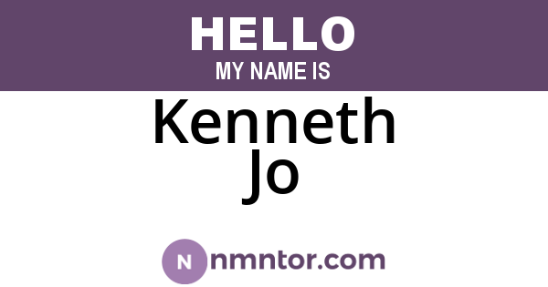 Kenneth Jo