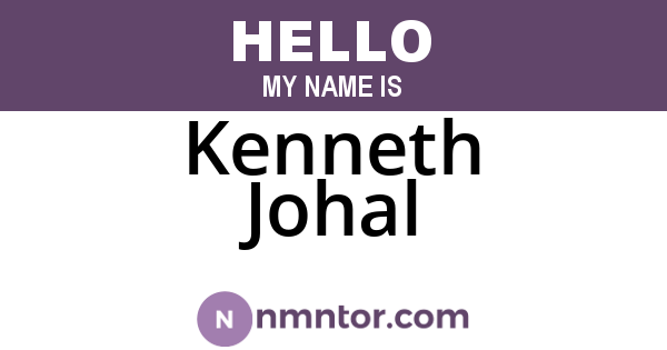 Kenneth Johal
