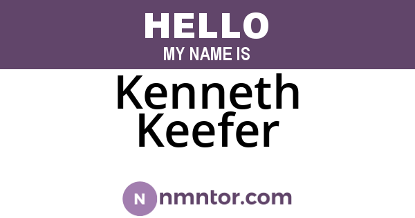 Kenneth Keefer