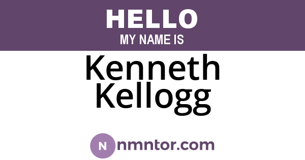Kenneth Kellogg
