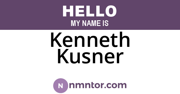 Kenneth Kusner