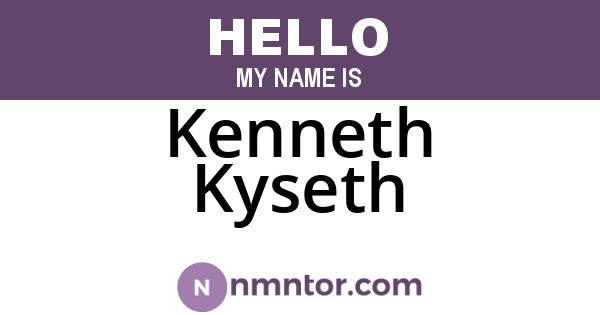 Kenneth Kyseth