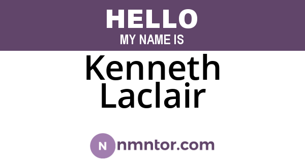 Kenneth Laclair