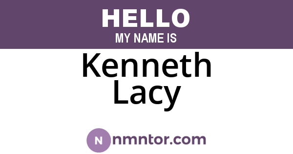 Kenneth Lacy