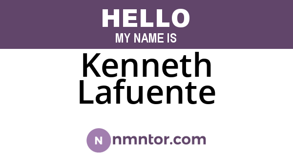 Kenneth Lafuente