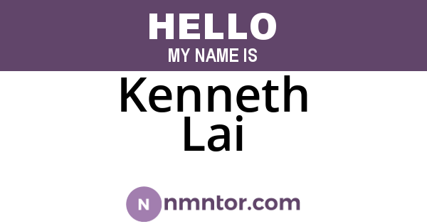Kenneth Lai