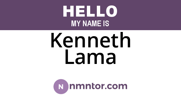 Kenneth Lama