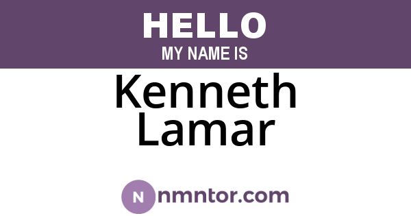 Kenneth Lamar