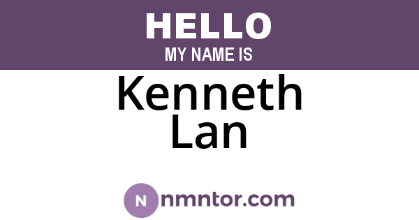 Kenneth Lan
