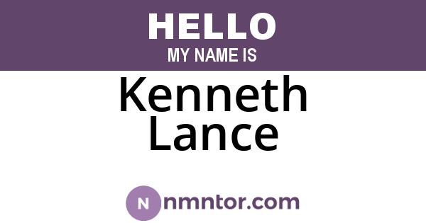 Kenneth Lance