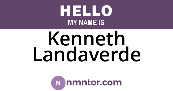 Kenneth Landaverde