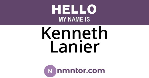Kenneth Lanier